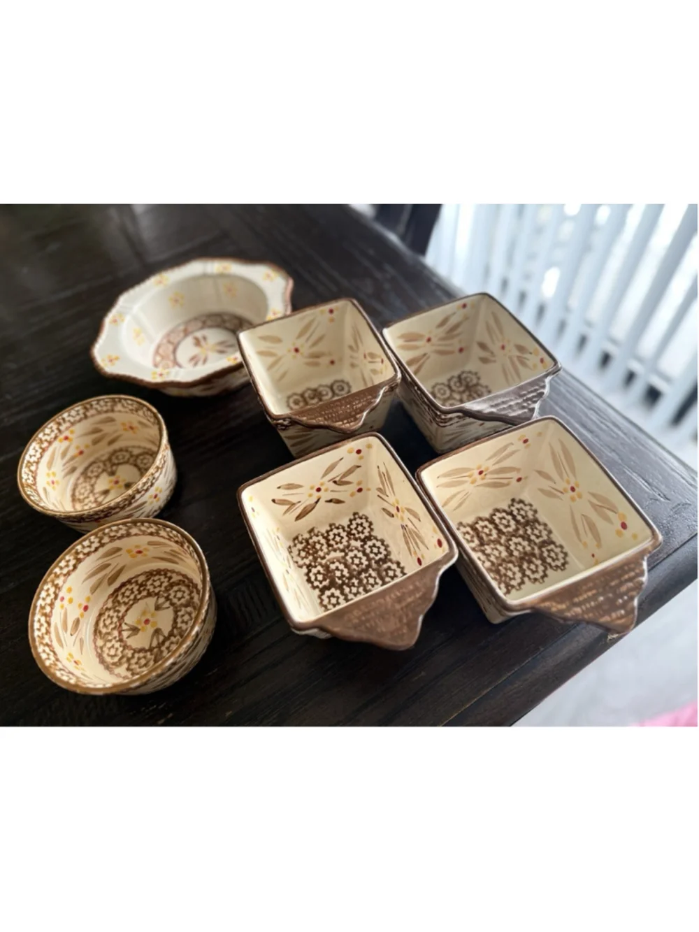 VTG Temp-tations Old World Brown Set Of 7